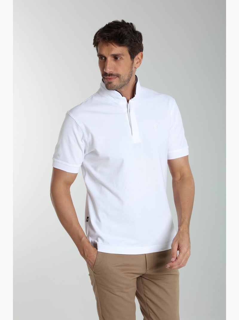 Gentleman Farmer - Polo manches courtes en coton PENH Blanc - Kiabi