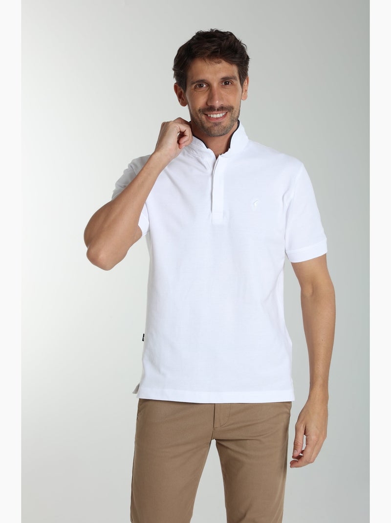 Gentleman Farmer - Polo manches courtes en coton PENH Blanc - Kiabi