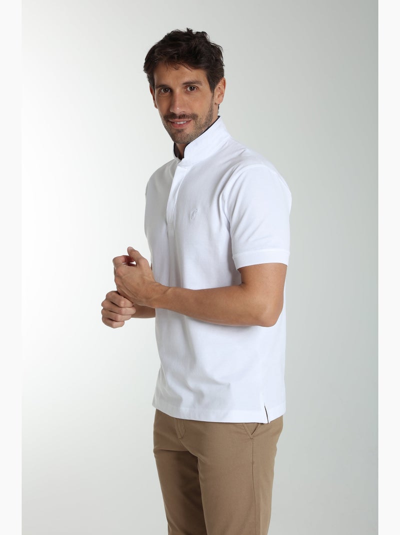 Gentleman Farmer - Polo manches courtes en coton PENH Blanc - Kiabi