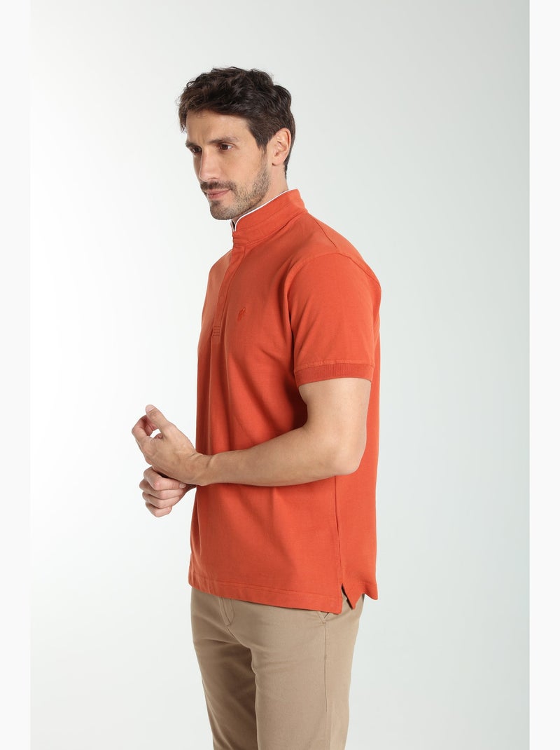 Gentleman Farmer - Polo manches courtes en coton PENH Rouge brique - Kiabi