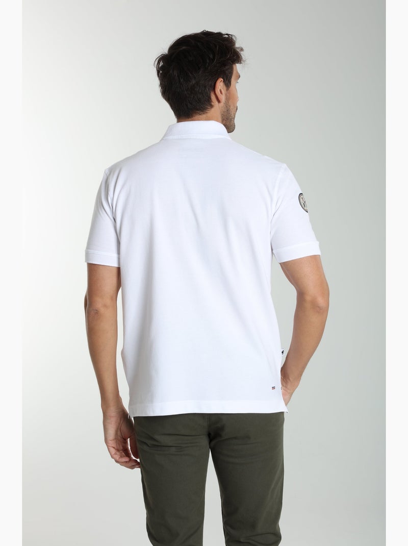 Gentleman Farmer - Polo manches courtes en coton PING Blanc - Kiabi