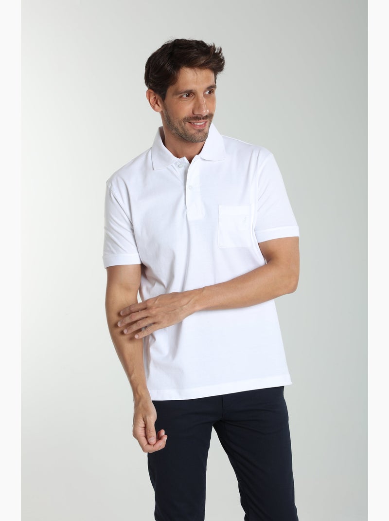 Gentleman Farmer - Polo manches courtes en coton PJEY Blanc - Kiabi