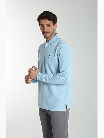 Gentleman Farmer - Polo manches longues en coton PERY