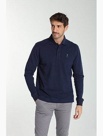 Gentleman Farmer - Polo manches longues en coton PERY