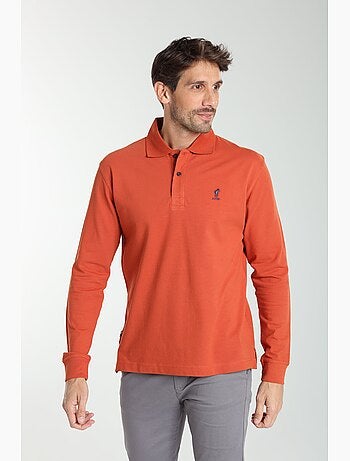 Gentleman Farmer - Polo manches longues en coton PERY