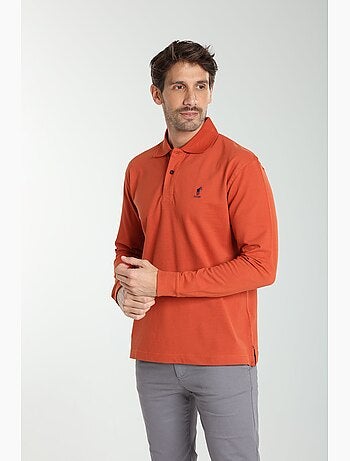 Gentleman Farmer - Polo manches longues en coton PERY