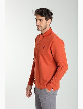Gentleman Farmer - Polo manches longues en coton PERY