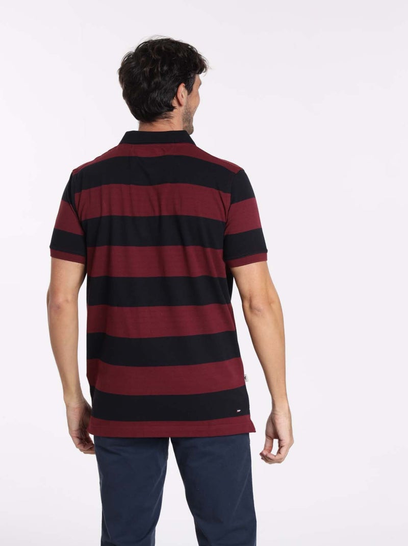 Gentleman Farmer - Polos manches courtes en coton OMAHA Bleu Bordeaux Bleu - Kiabi