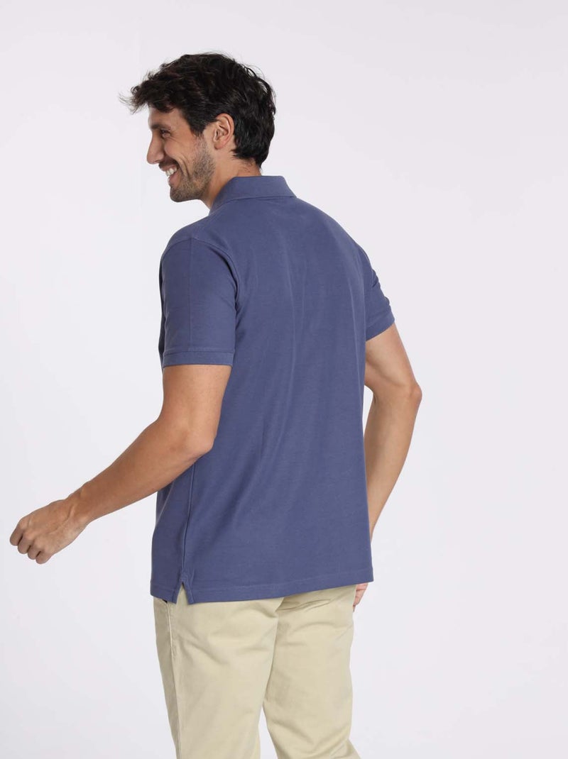 Gentleman Farmer - Polos manches courtes en coton OPIO Indigo - Kiabi