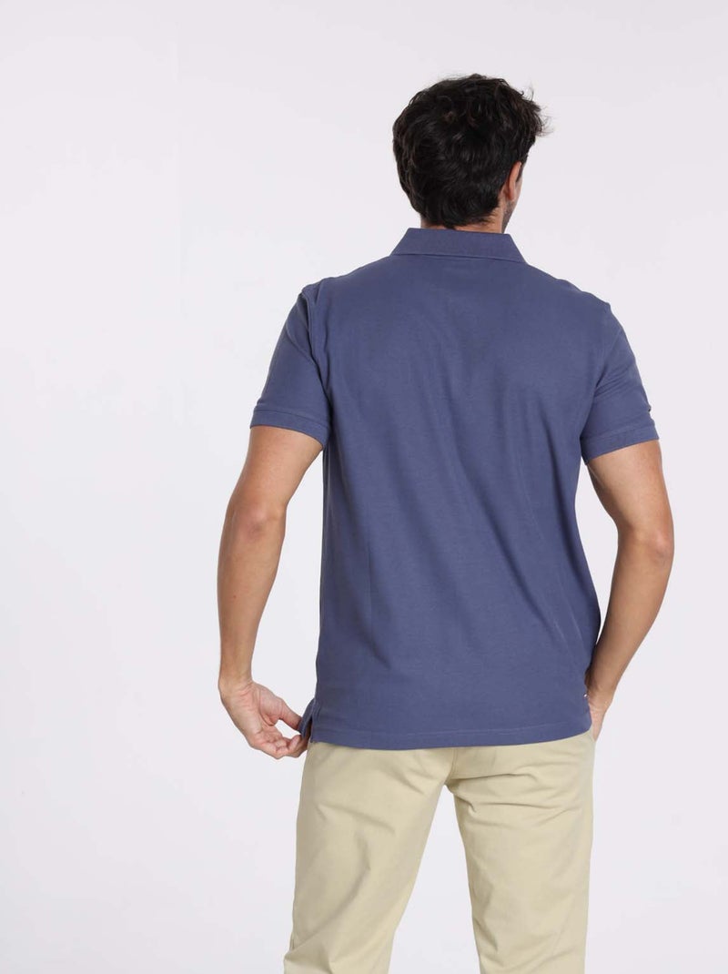 Gentleman Farmer - Polos manches courtes en coton OPIO Indigo - Kiabi
