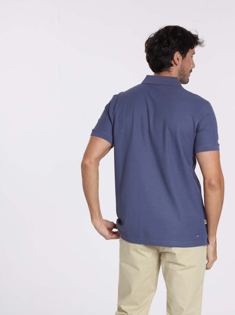 Gentleman Farmer - Polos manches courtes en coton OPIO Indigo - Kiabi