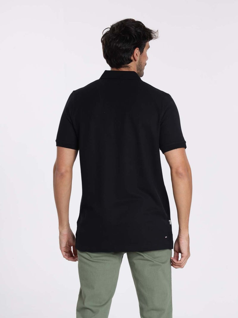 Gentleman Farmer - Polos manches courtes en coton OPIO Noir - Kiabi