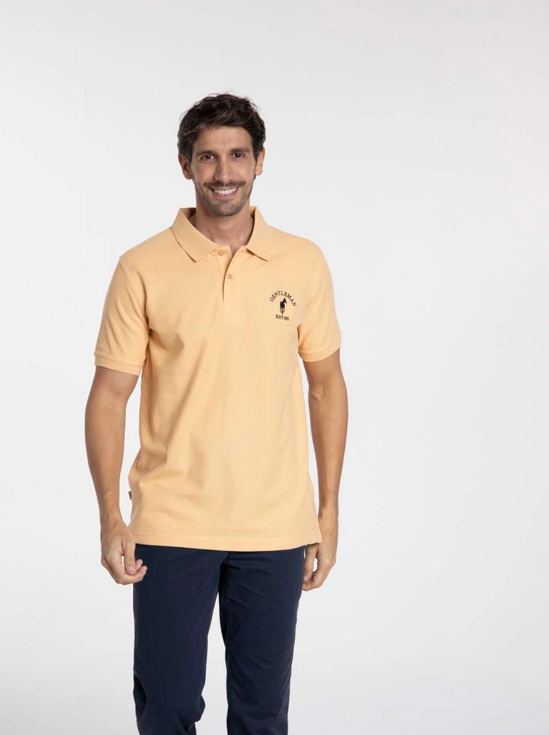 Gentleman Farmer - Polos manches courtes en coton OPIO Orange - Kiabi
