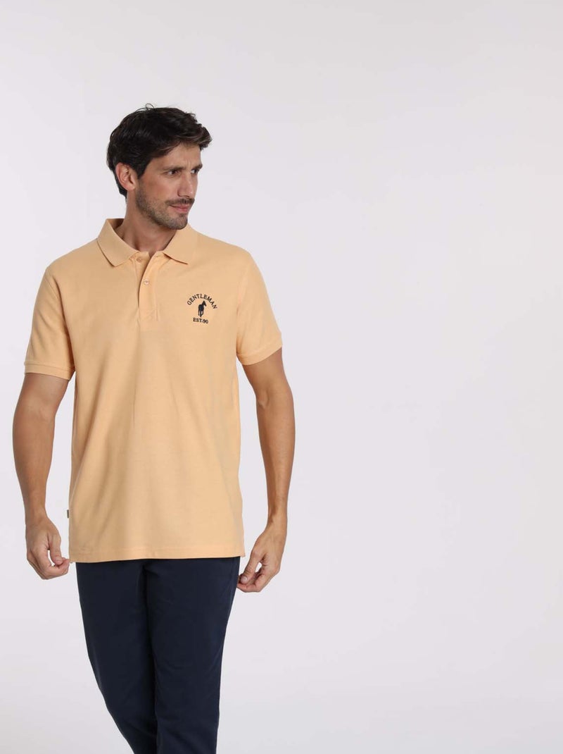 Gentleman Farmer - Polos manches courtes en coton OPIO Orange - Kiabi