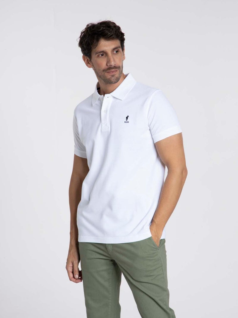 Gentleman Farmer - Polos manches courtes en coton ORLY Blanc - Kiabi
