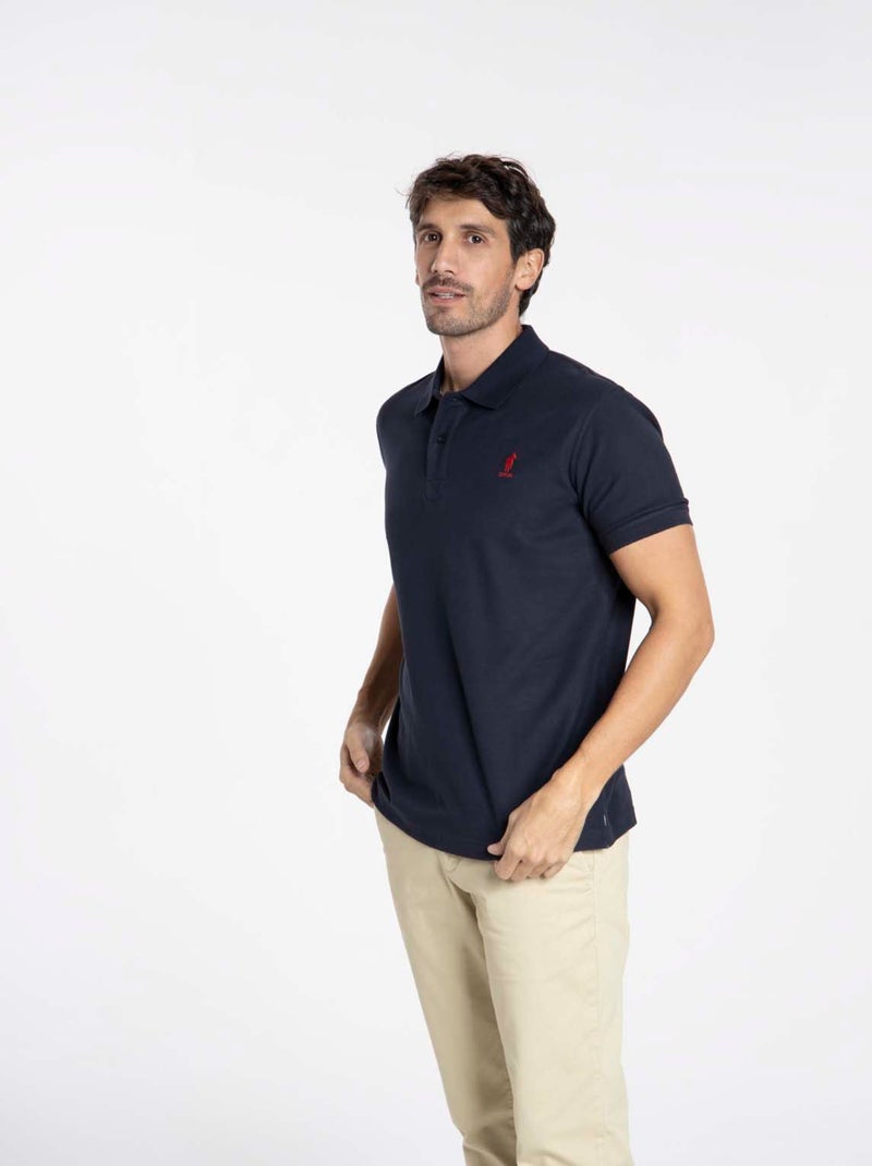 Gentleman Farmer - Polos manches courtes en coton ORLY Bleu marine - Kiabi