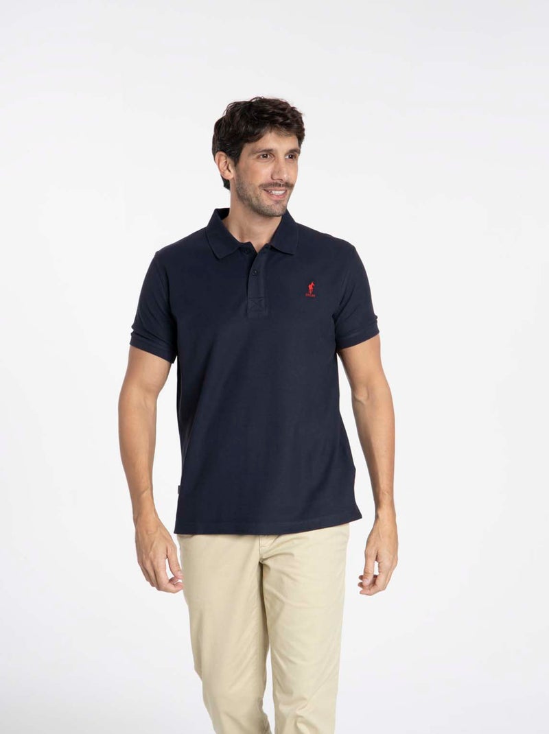 Gentleman Farmer - Polos manches courtes en coton ORLY Bleu marine - Kiabi