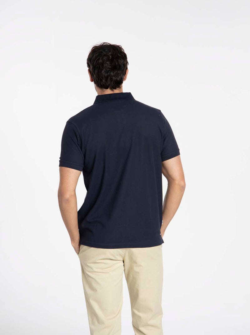 Gentleman Farmer - Polos manches courtes en coton ORLY Bleu marine - Kiabi