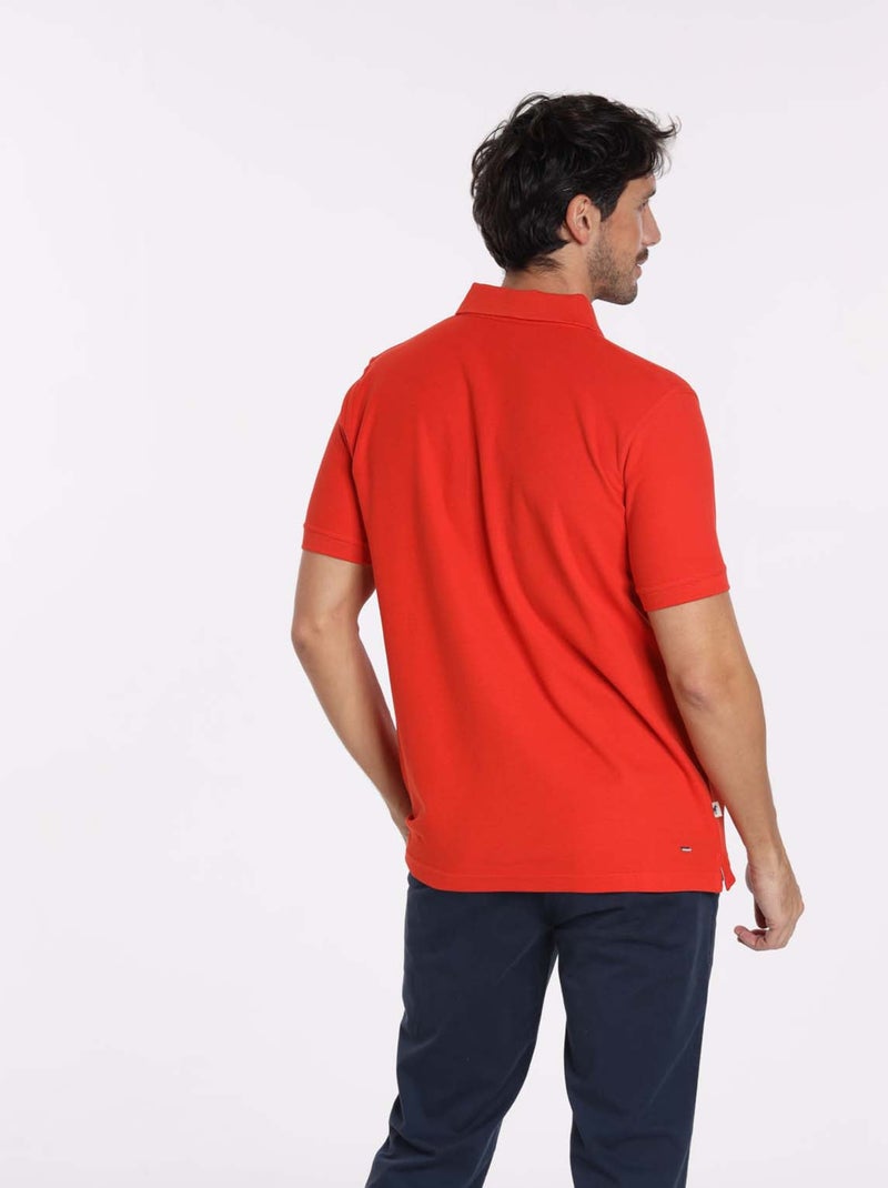 Gentleman Farmer - Polos manches courtes en coton ORLY Rouge - Kiabi