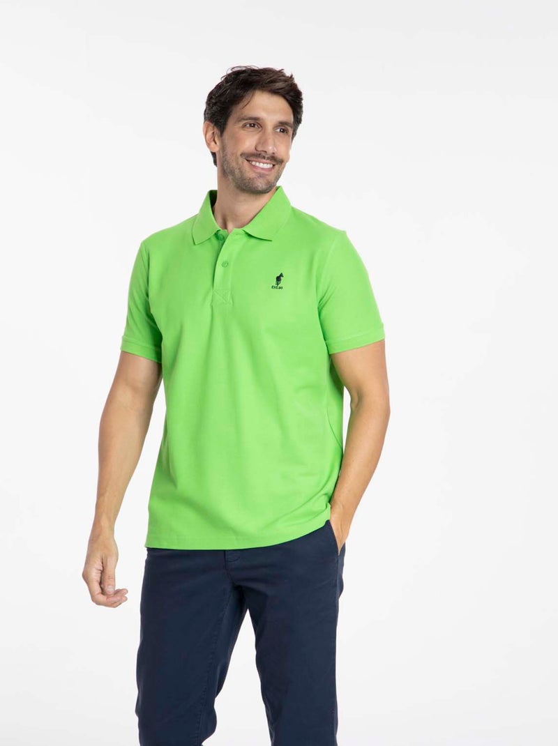 Gentleman Farmer - Polos manches courtes en coton ORLY Vert - Kiabi