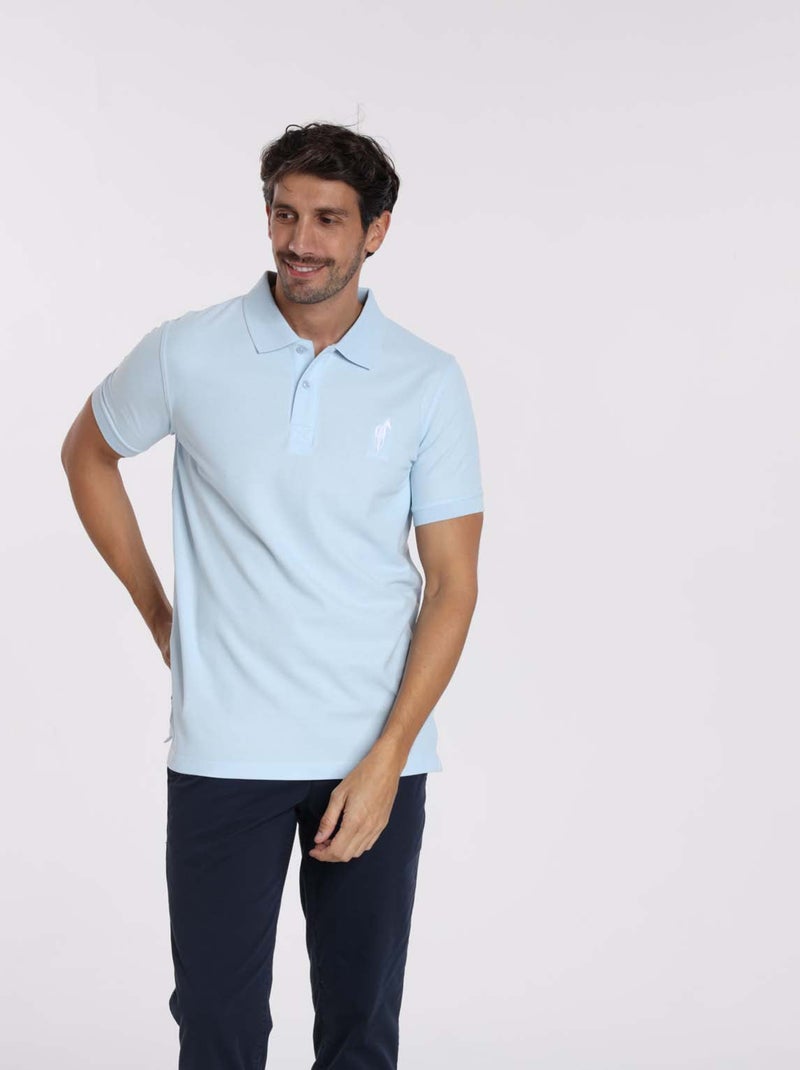 Gentleman Farmer - Polos manches courtes en coton ORSAY Bleu ciel - Kiabi