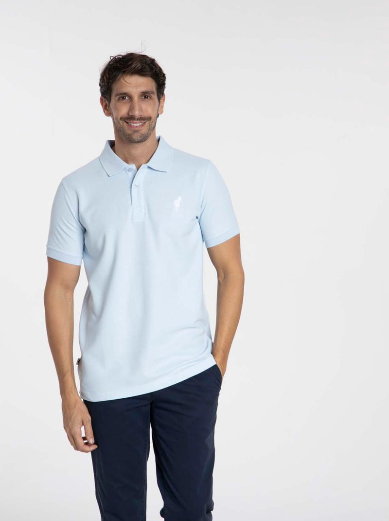 Gentleman Farmer - Polos manches courtes en coton ORSAY Bleu ciel - Kiabi