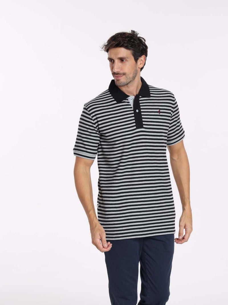 Gentleman Farmer - Polos manches courtes en coton OSAKA Gris Bleu marine Gris - Kiabi