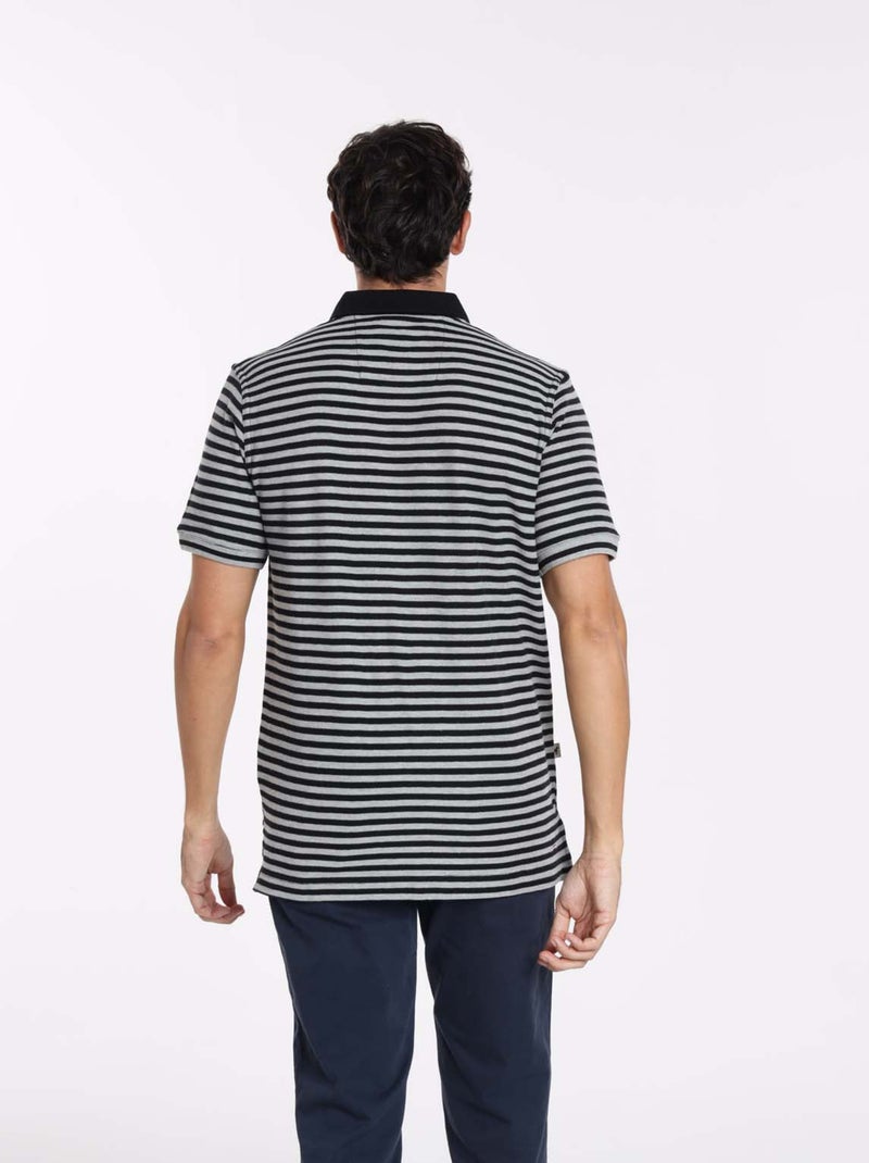 Gentleman Farmer - Polos manches courtes en coton OSAKA Gris Bleu marine Gris - Kiabi