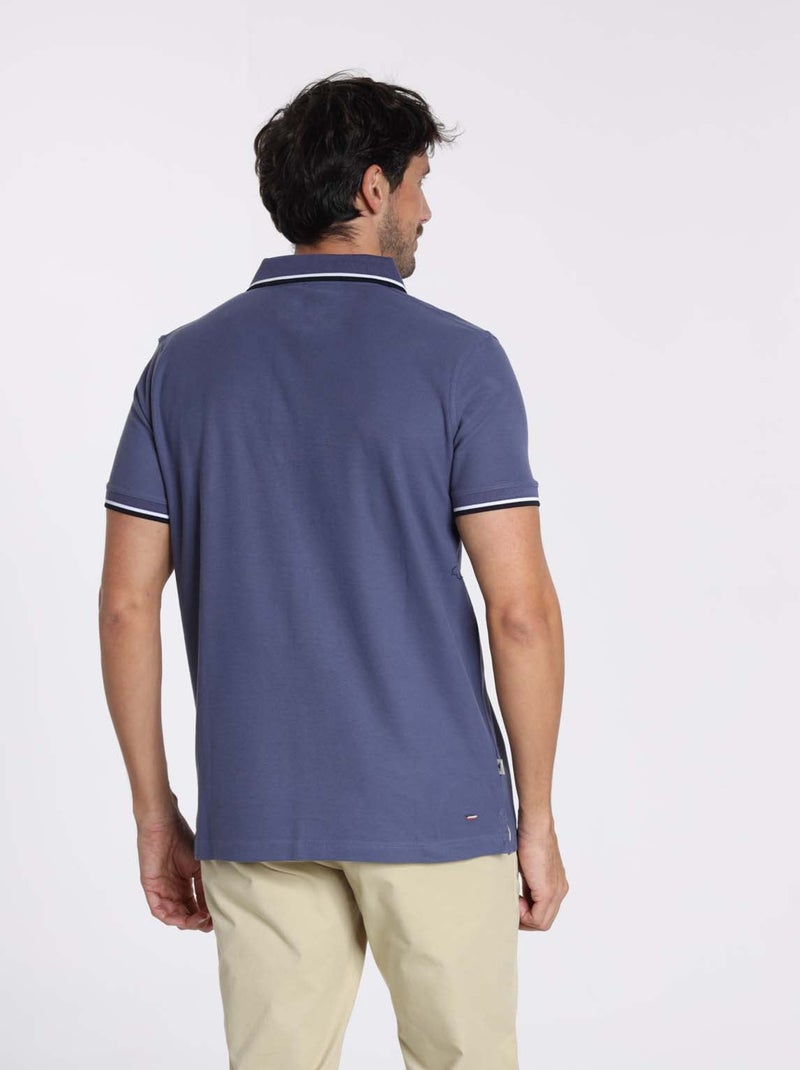 Gentleman Farmer - Polos manches courtes en coton OSLO Bleu - Kiabi