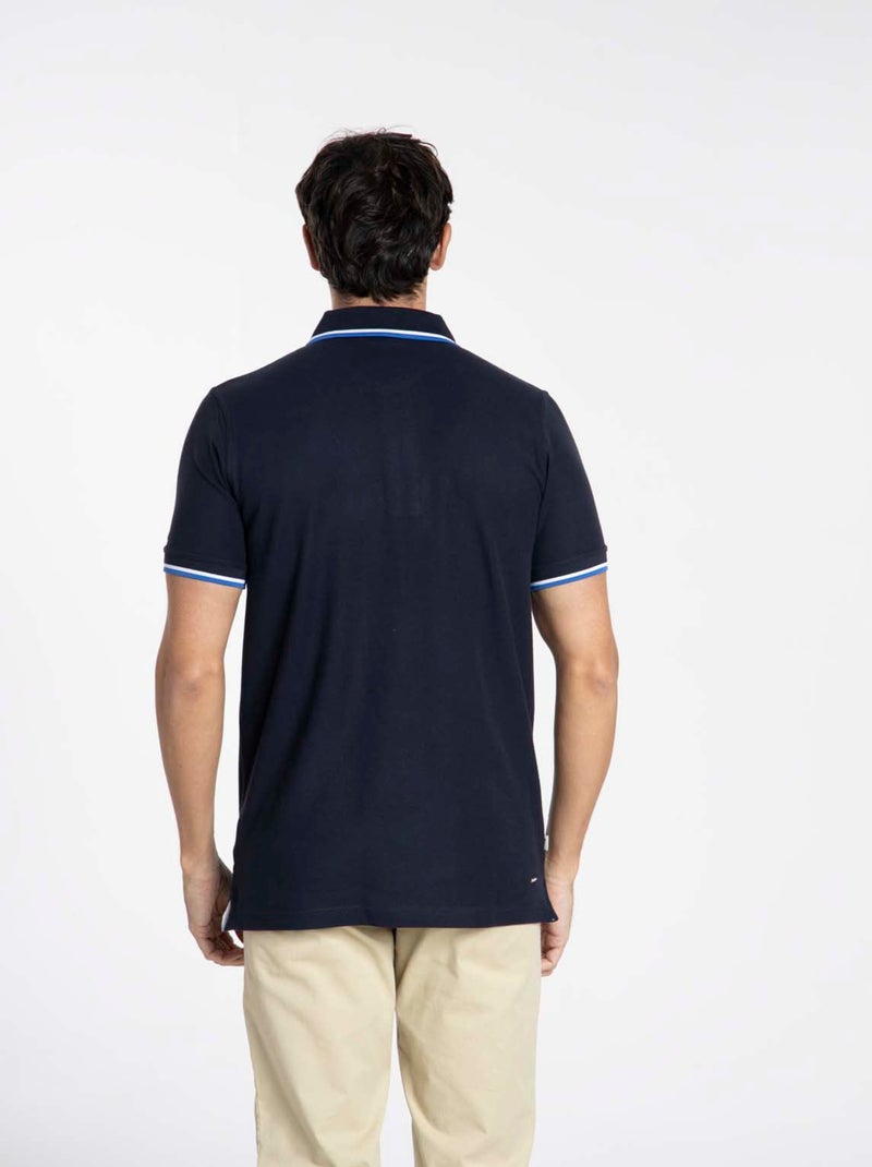Gentleman Farmer - Polos manches courtes en coton OSLO Bleu marine - Kiabi