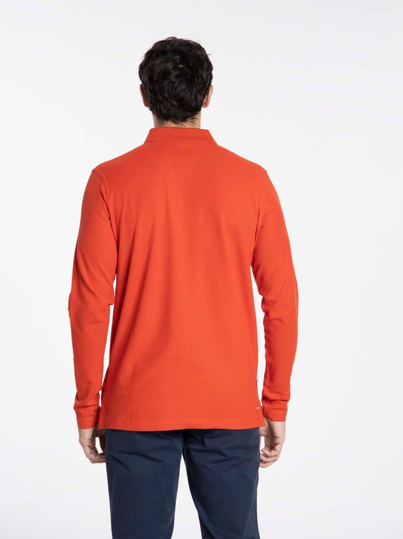 Gentleman Farmer - Polos manches longues en coton ORLEANS Rouge - Kiabi