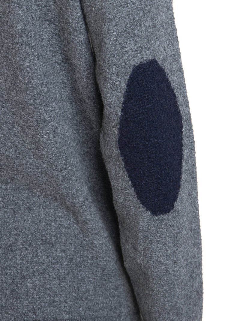 Gentleman Farmer - Pull col camioneur  en laine LYSE gris anthracite - Kiabi