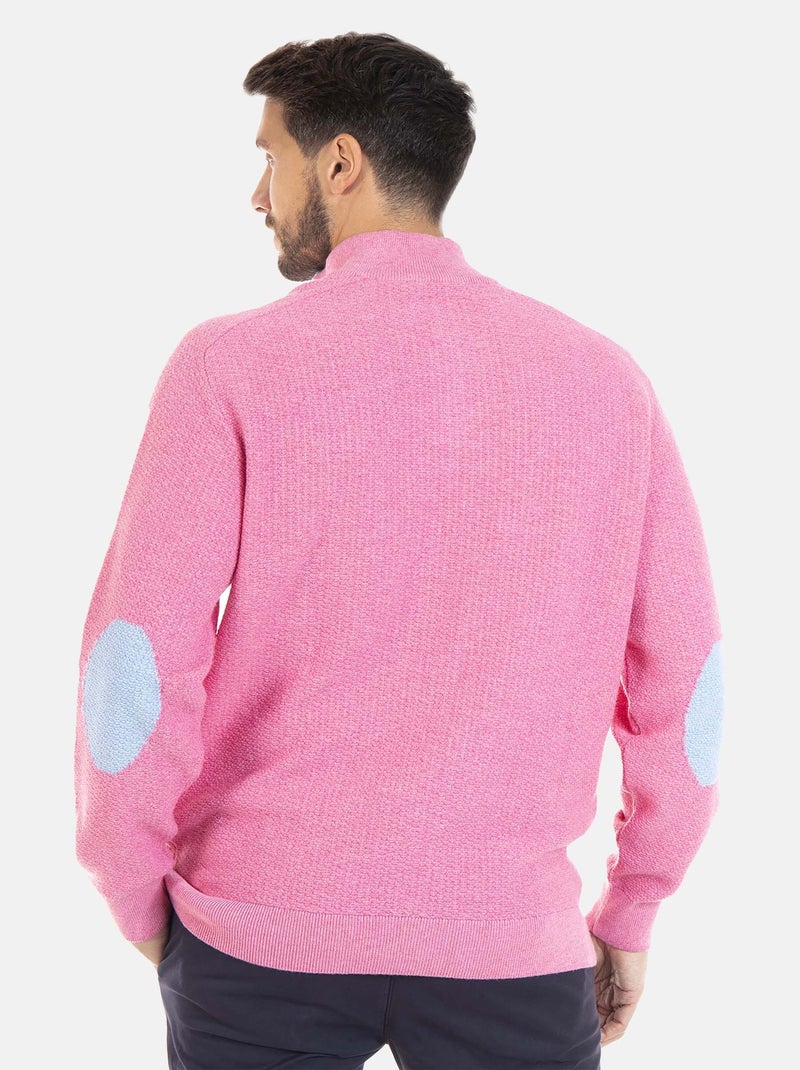 Gentleman Farmer - Pull col camioneur  en laine LYSE Rose - Kiabi