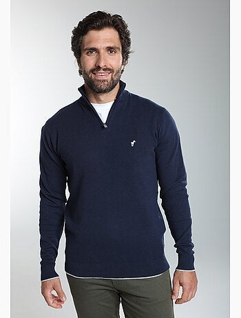 Gentleman farmer - pull col camionneur en coton maxime