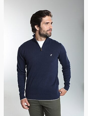 Gentleman farmer - pull col camionneur en coton maxime