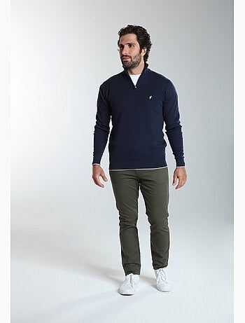 Gentleman farmer - pull col camionneur en coton maxime