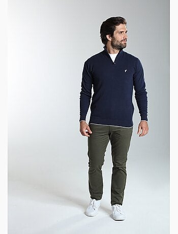 Gentleman farmer - pull col camionneur en coton maxime