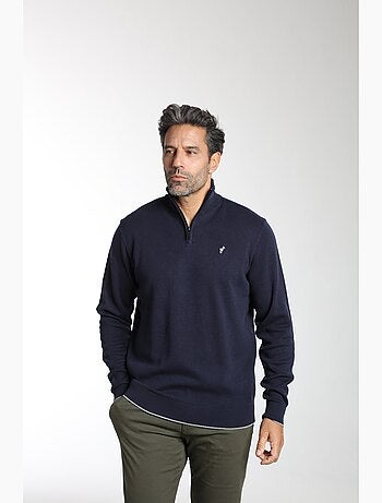 Gentleman Farmer - Pull col camionneur en coton MILANO CAMIONNEUR