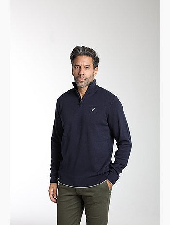 Gentleman Farmer - Pull col camionneur en coton MILANO CAMIONNEUR