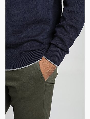 Gentleman Farmer - Pull col camionneur en coton MILANO CAMIONNEUR