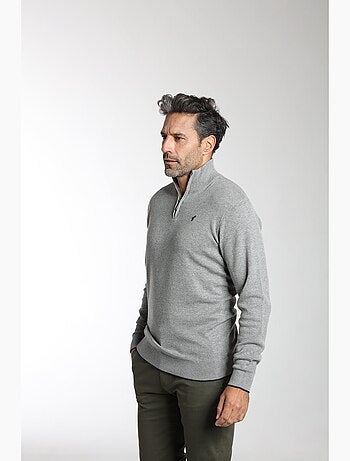 Gentleman Farmer - Pull col camionneur en coton MILANO CAMIONNEUR