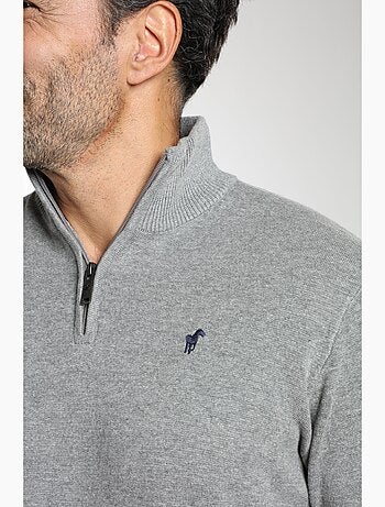 Gentleman Farmer - Pull col camionneur en coton MILANO CAMIONNEUR