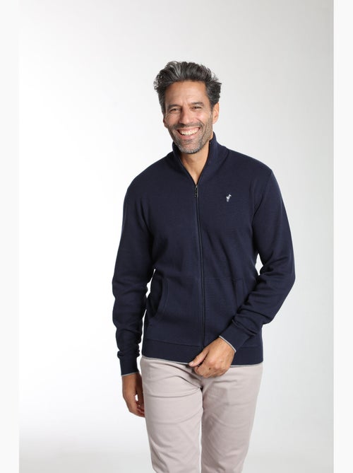 Gentleman Farmer - Pull col camionneur  en coton MILANO GILET - Kiabi