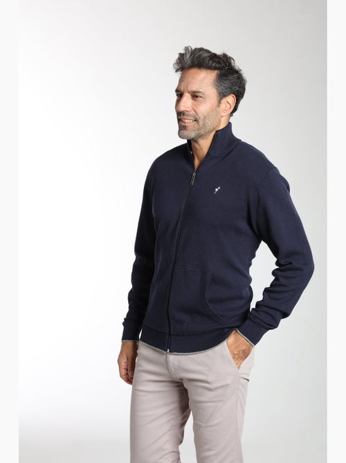 Gentleman Farmer - Pull col camionneur  en coton MILANO GILET - Kiabi