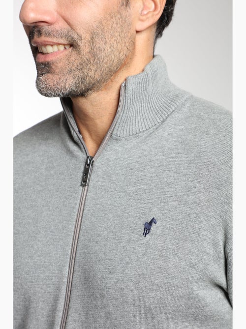 Gentleman Farmer - Pull col camionneur  en coton MILANO GILET - Kiabi