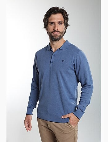 Gentleman farmer - pull col polo en coton marvin
