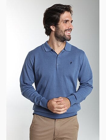 Gentleman farmer - pull col polo en coton marvin