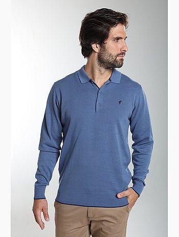 Gentleman farmer - pull col polo en coton marvin
