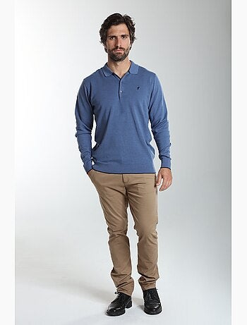 Gentleman farmer - pull col polo en coton marvin