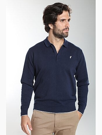 Gentleman farmer - pull col polo en coton marvin